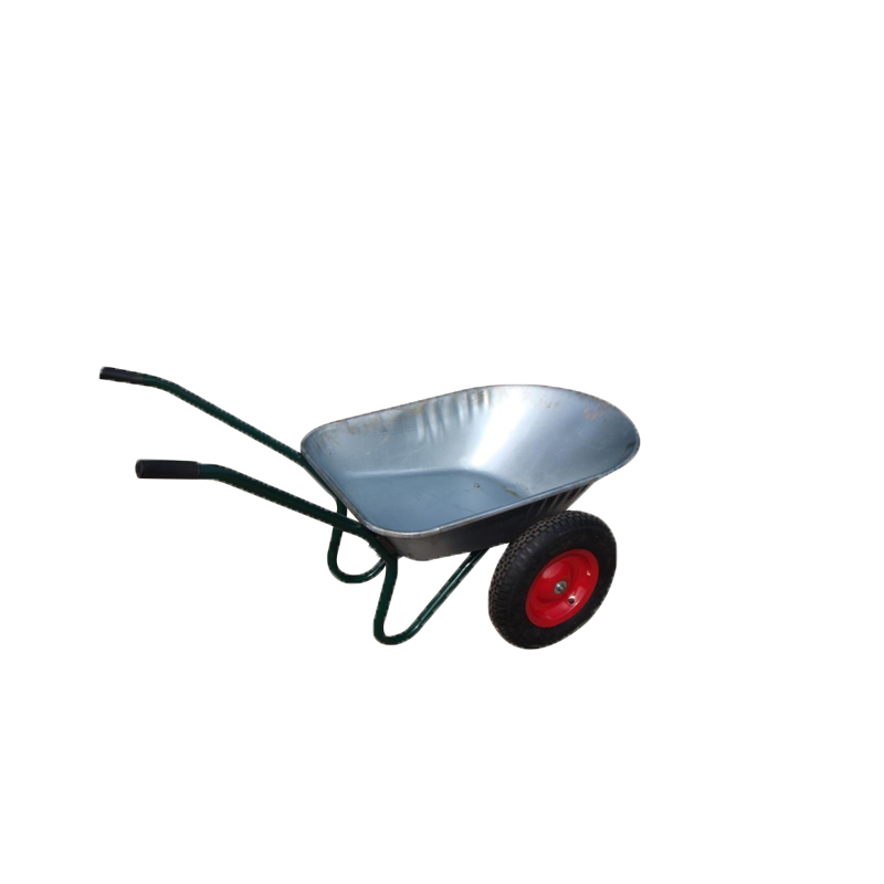 wb6406 construction two wheel wheelbarrow double wheel  garden wheel barrow