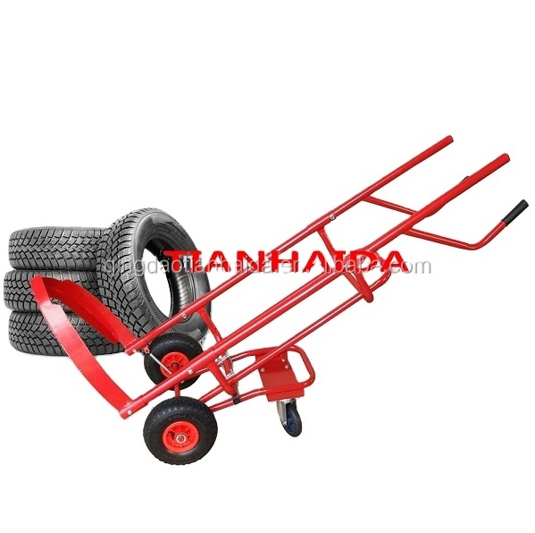 Push Cart Tire Two Wheel Garden Hand Carts Trolleys Perfect For Transporting Soil Bricks And Wheel