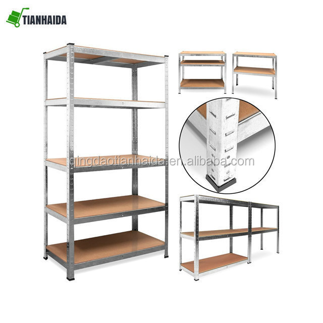 180cm x 90cm x 40 cm   5 or 4 Tier Metal Shelving Shelves Rack Racking Home Storage Shelf Unit