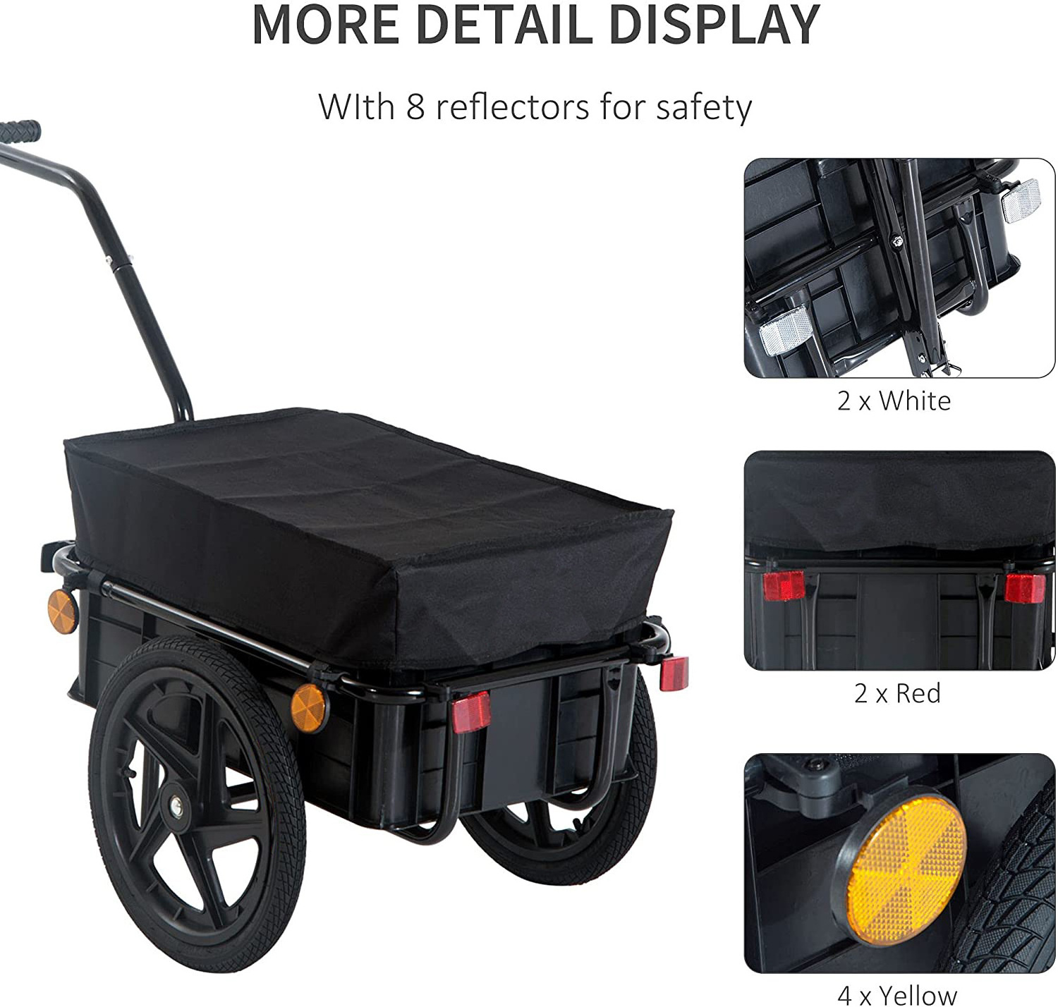 Hot Sale Folding Pet Bike Cargo Trailer Storage Cart Carrier