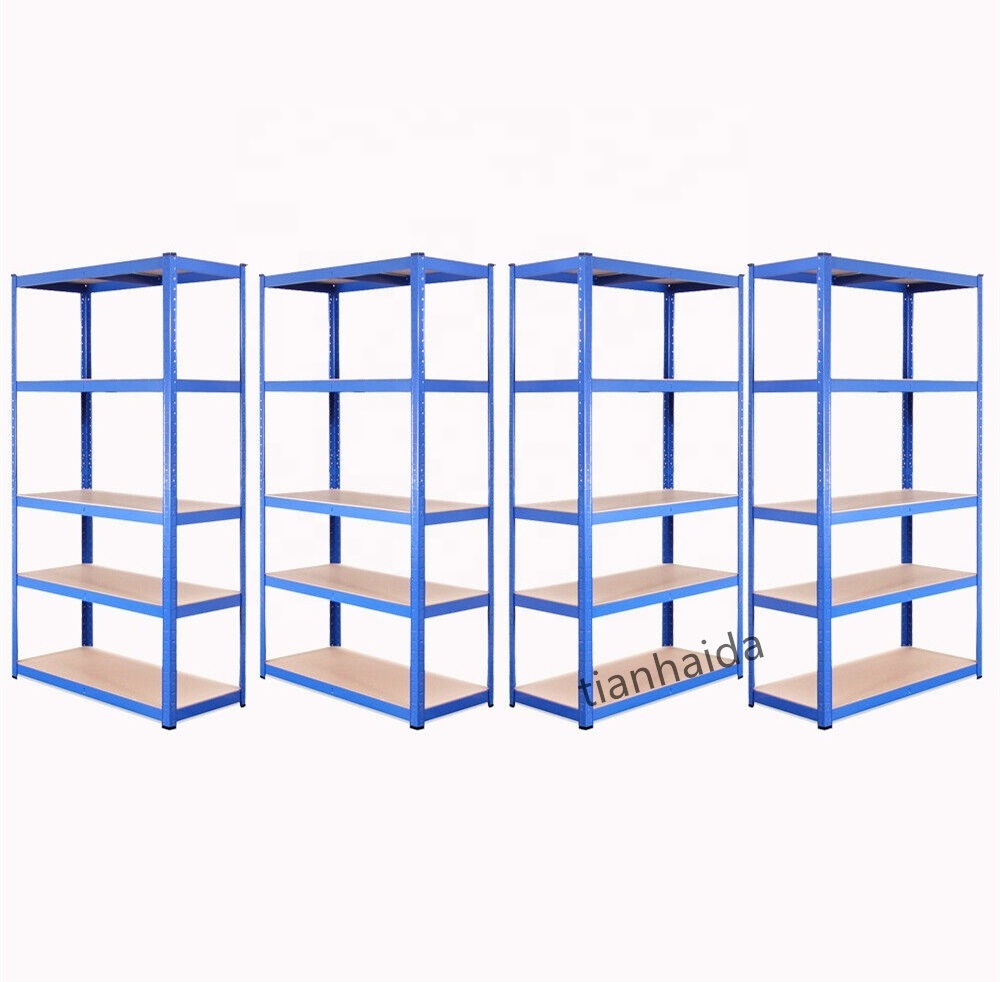 TIANHAIDA High Quality Metal Steel shelves Commercial Light Duty folding storage rack Shelving Unit Widely Used Warehouse