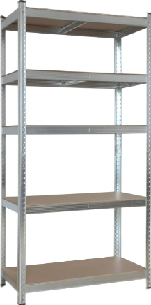 5 Tier Boltless Metal STORAGE Rack/Shelving Wire Silver Shelf Kitchen/Garage UNIT