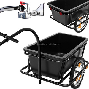 tc3004 Bike Trailer - Coupling 150Kilos 90 Liters Pneumatic Tires Cargo Luggage Bicycle Handle Drawbar