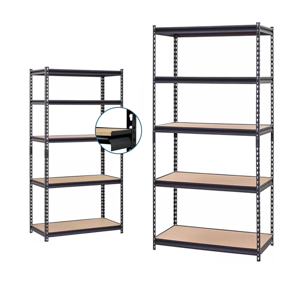 Racking Adjustable  boltless  Warehouse Medium Duty Metal   5 Tier garage storage industrial rack shelf