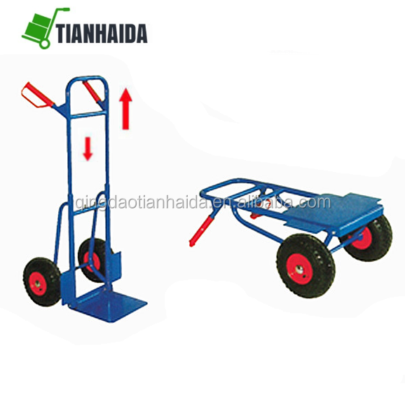 Heavy Duty Sack Truck Hand Industrial Trolley Two Wheel Tyre Barrow