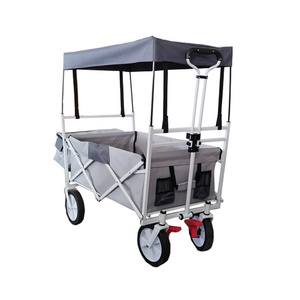 Foldable Heavy Duty Trolley Beach Camping Festival Cart 4 wheels collapsible folding  Wagon