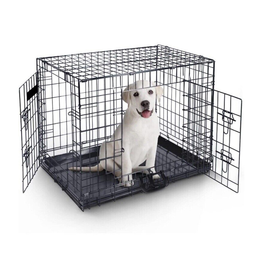 Wholesale Puppy Crate Cozy Pet Dog Crates Folding Metal Travel Dog Cages