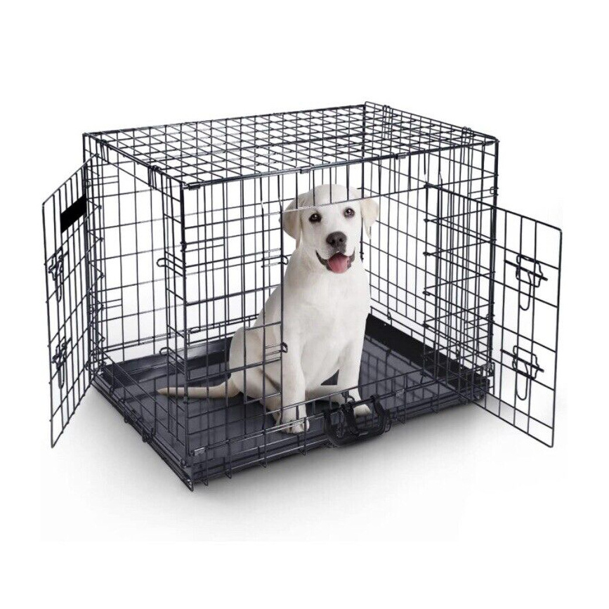 Small Folding Car Dog Puppy Pet Crate Hatchback Cage Travel