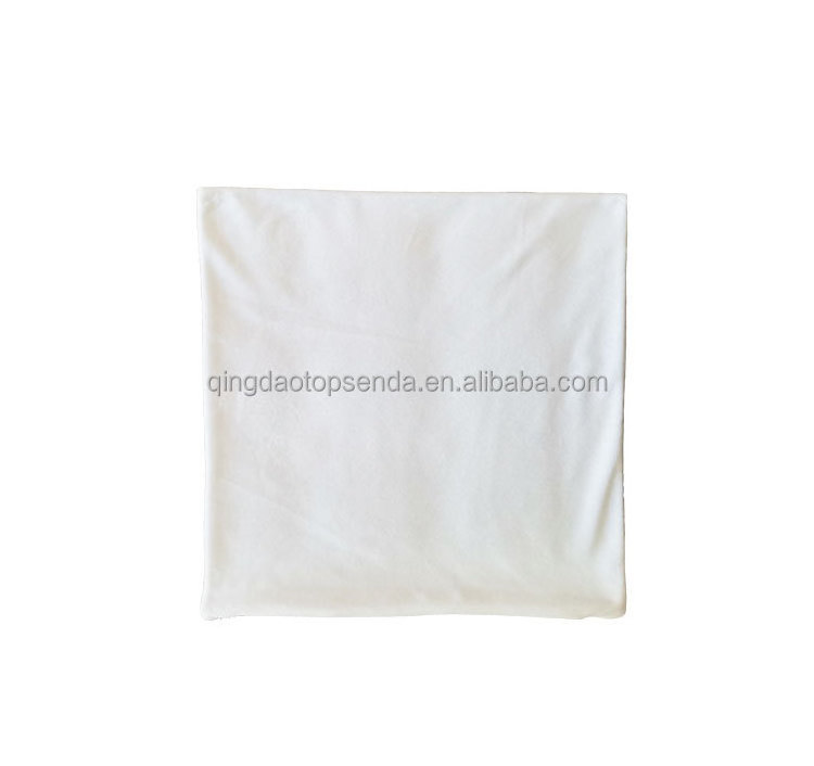 DIY Custom Soft Microfiber 40cm blank Pillow Case Polyester Velvet Plush sublimation Pillow Cover