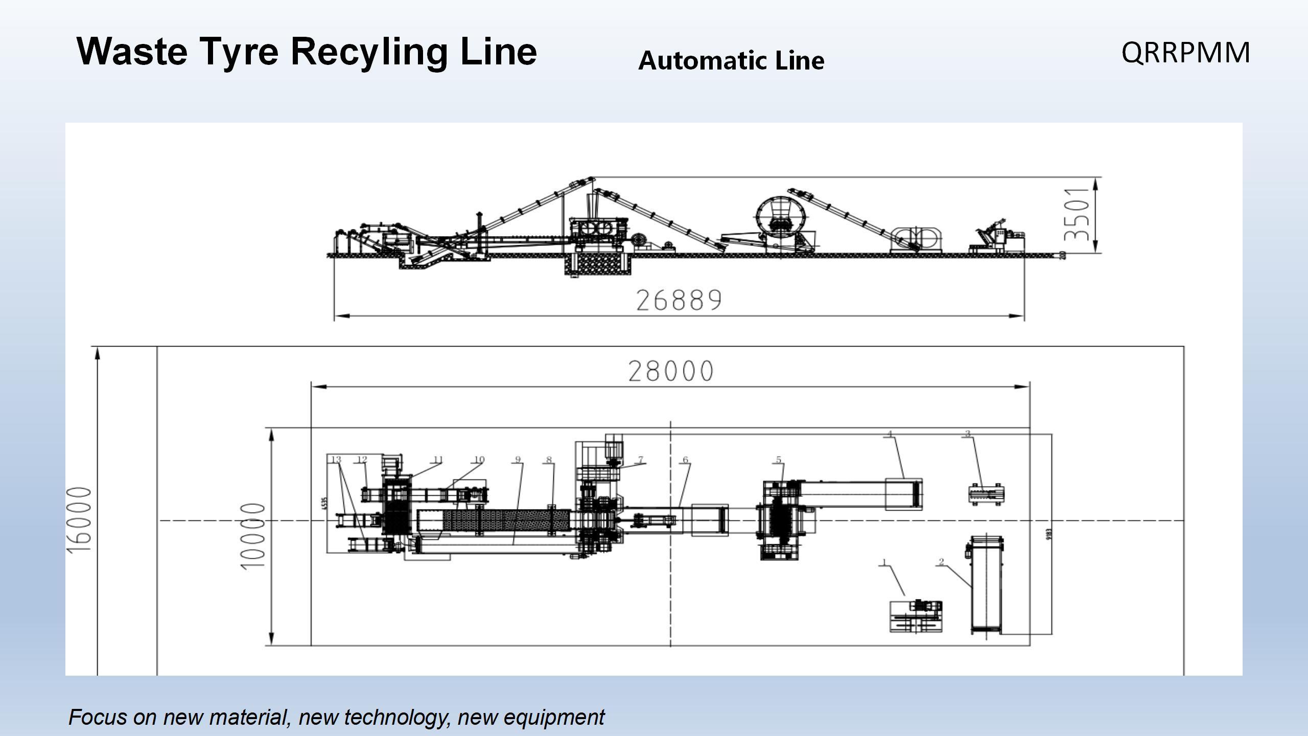 Pyrolysis Machine Granulator Machine For Plastic Tire Bead Breaker