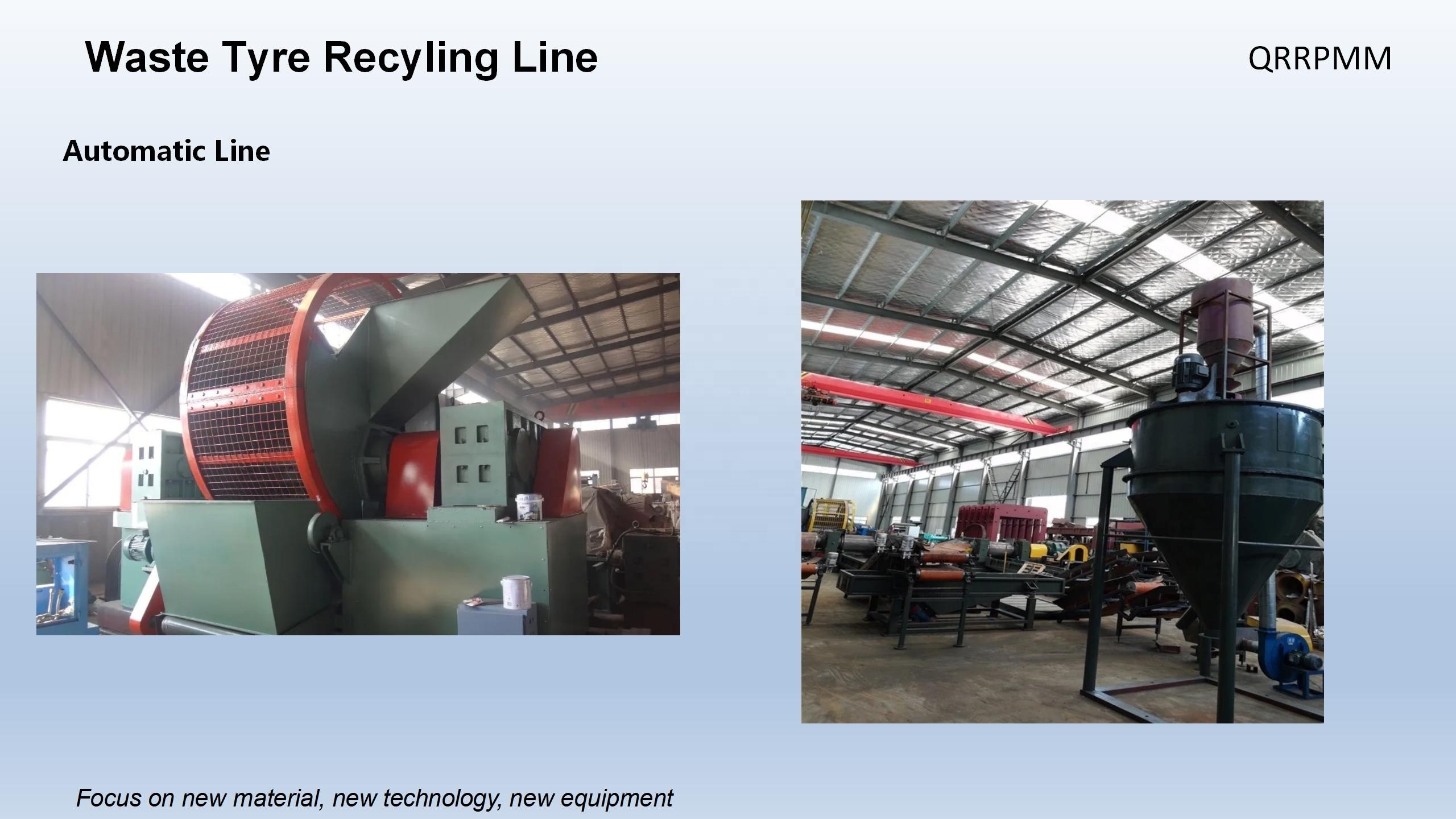 Automatic Recycling Tyre Rubber Paving Used Tyre Recycling Machine Waste Tyre Recycling Plant