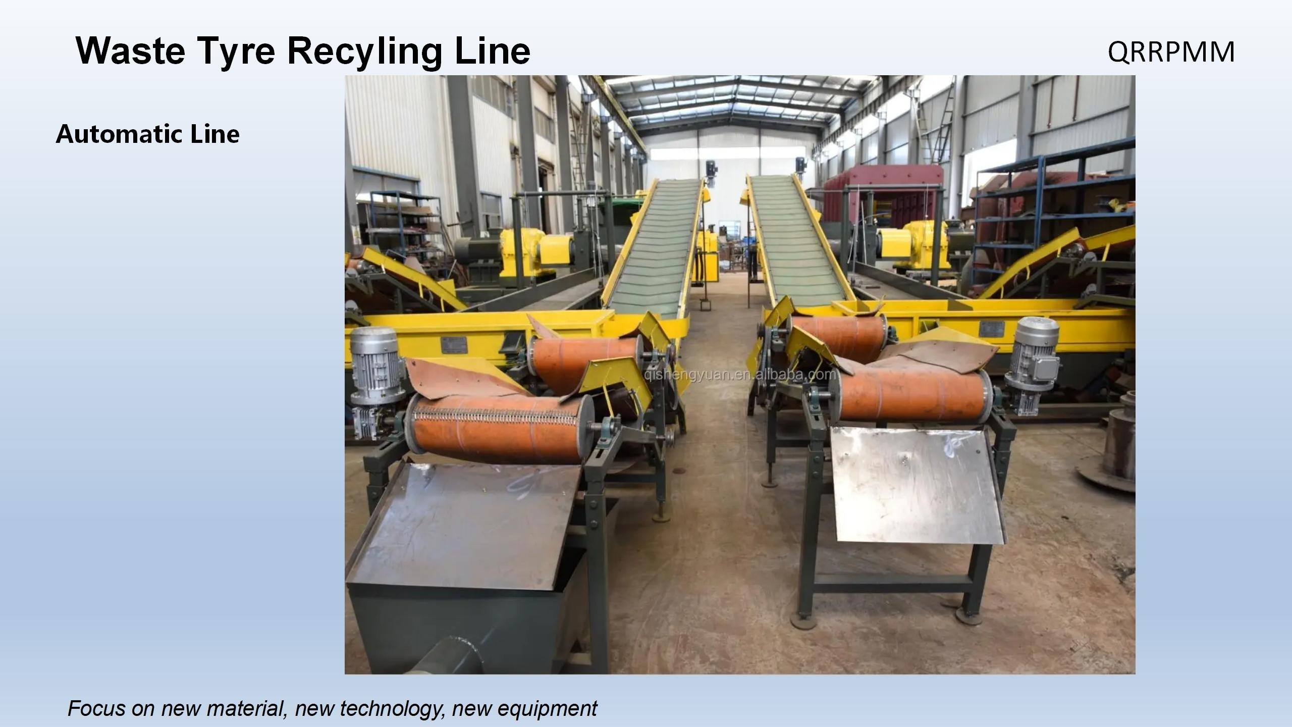 Automatic Recycling Tyre Rubber Paving Used Tyre Recycling Machine Waste Tyre Recycling Plant