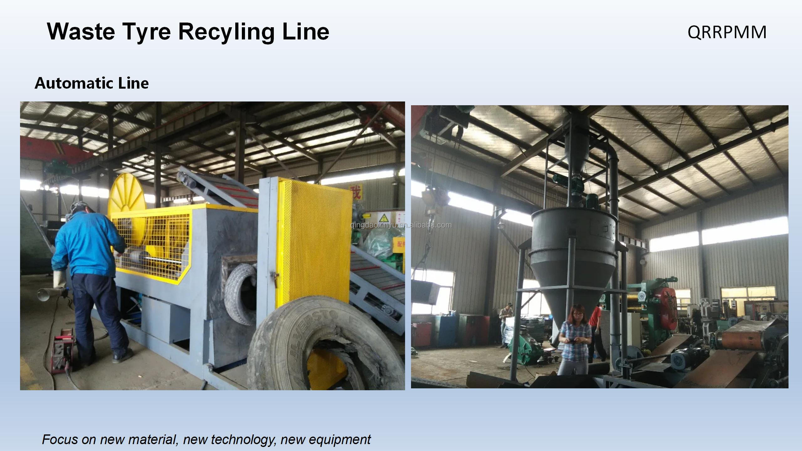 Recycling Tire Production Line Rubber Tire Recycling Machine Tire Recycling Machine To Make Rubber Powder Price