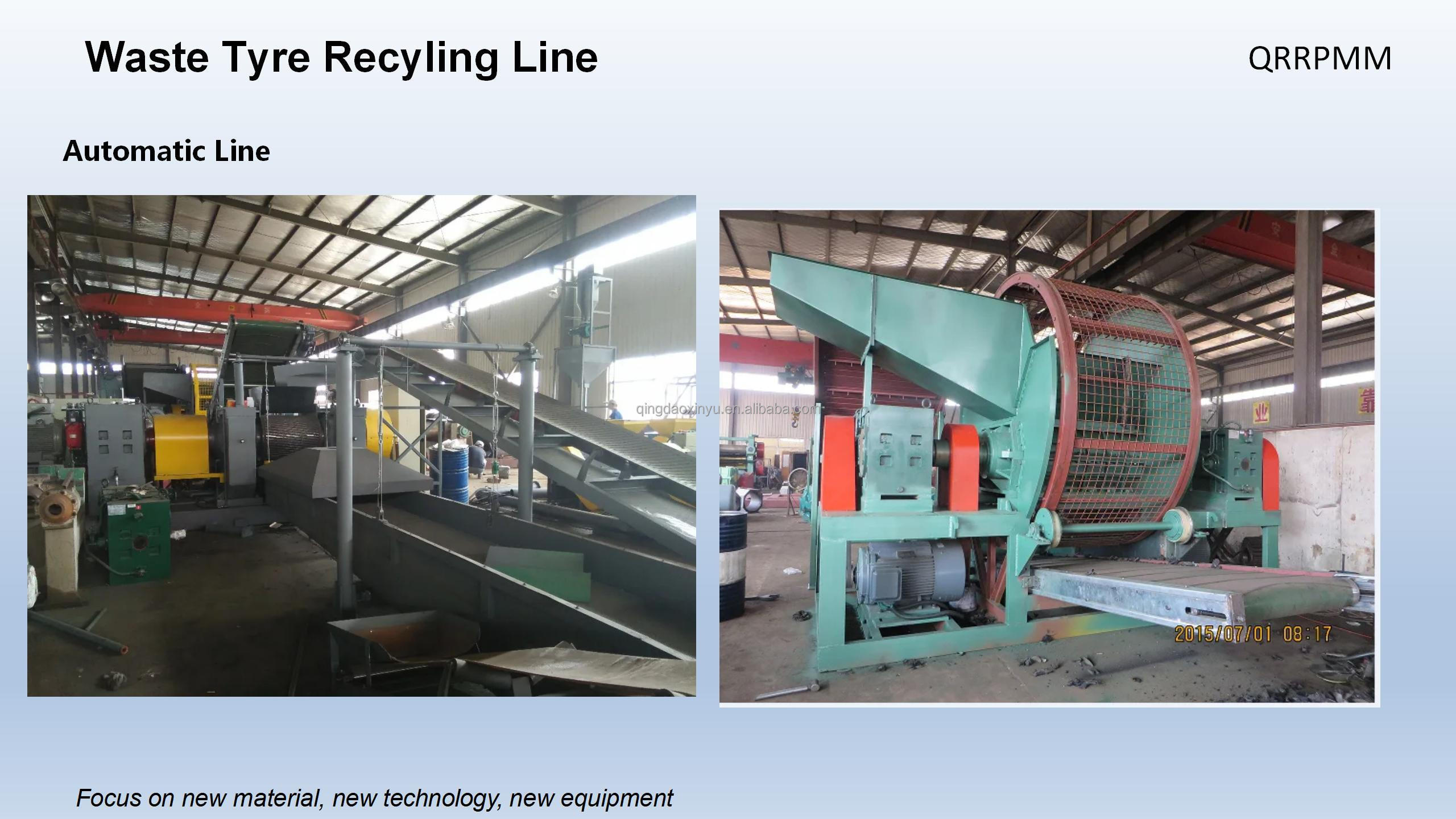 Recycling Tire Production Line Rubber Tire Recycling Machine Tire Recycling Machine To Make Rubber Powder Price