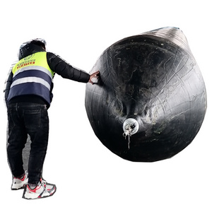 Inflatable rubber barge tanker 13 layers ship launching marine salvage air bags airbags with belt for sale price