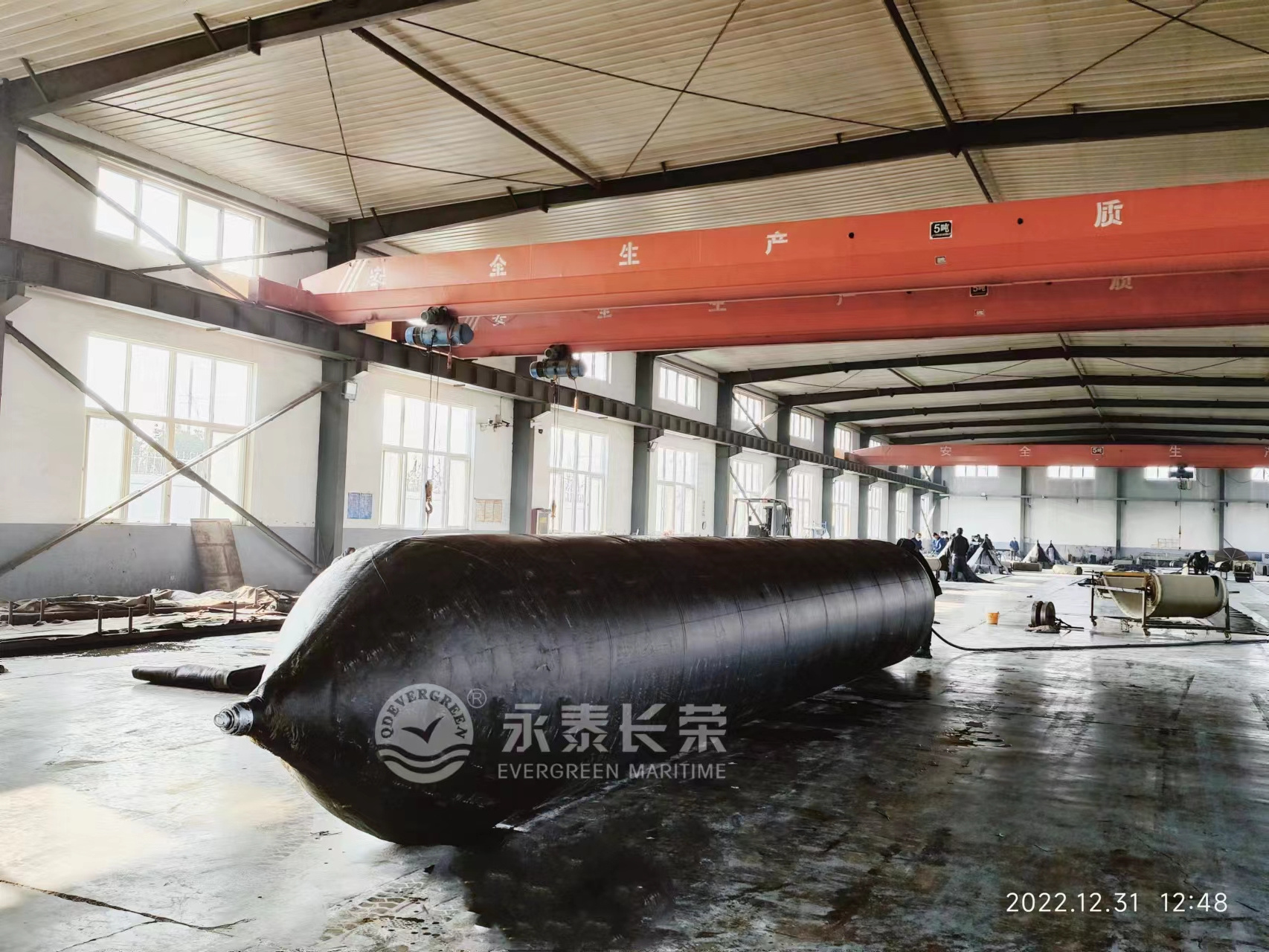 Inflatable rubber barge tanker 13 layers ship launching marine salvage air bags airbags with belt for sale price