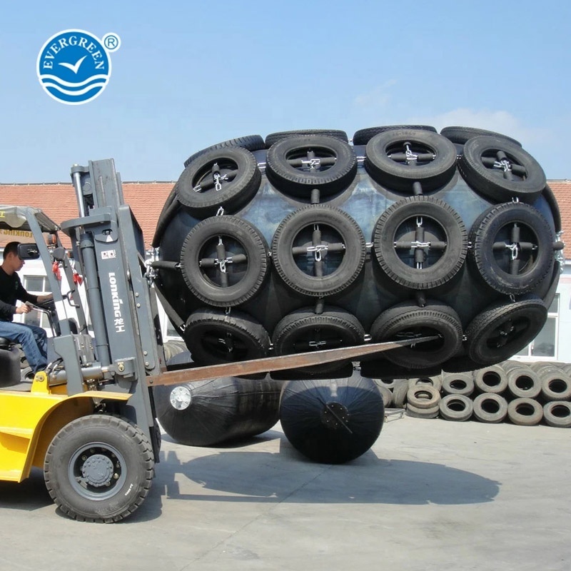 Pneumatic  Rubber Fender With Airplane Tyre  Float