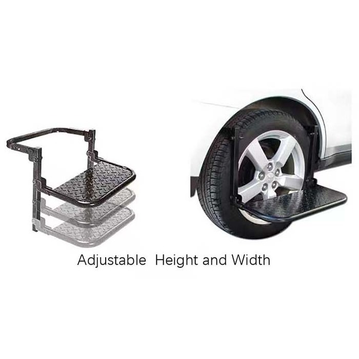 High Quality Folding Car Steel Wheel Tire Step for Car/SUV