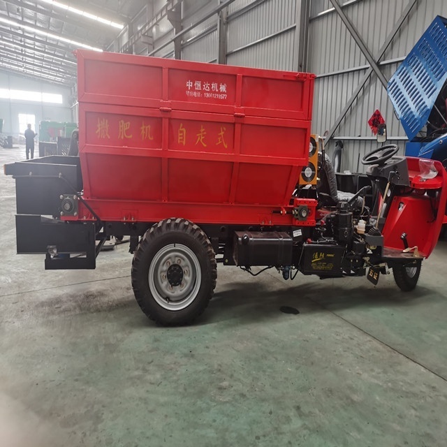 HINDA-2 small farm use compact manure spreaders for sale/Multipurpose self-propelled fertilizer spreader