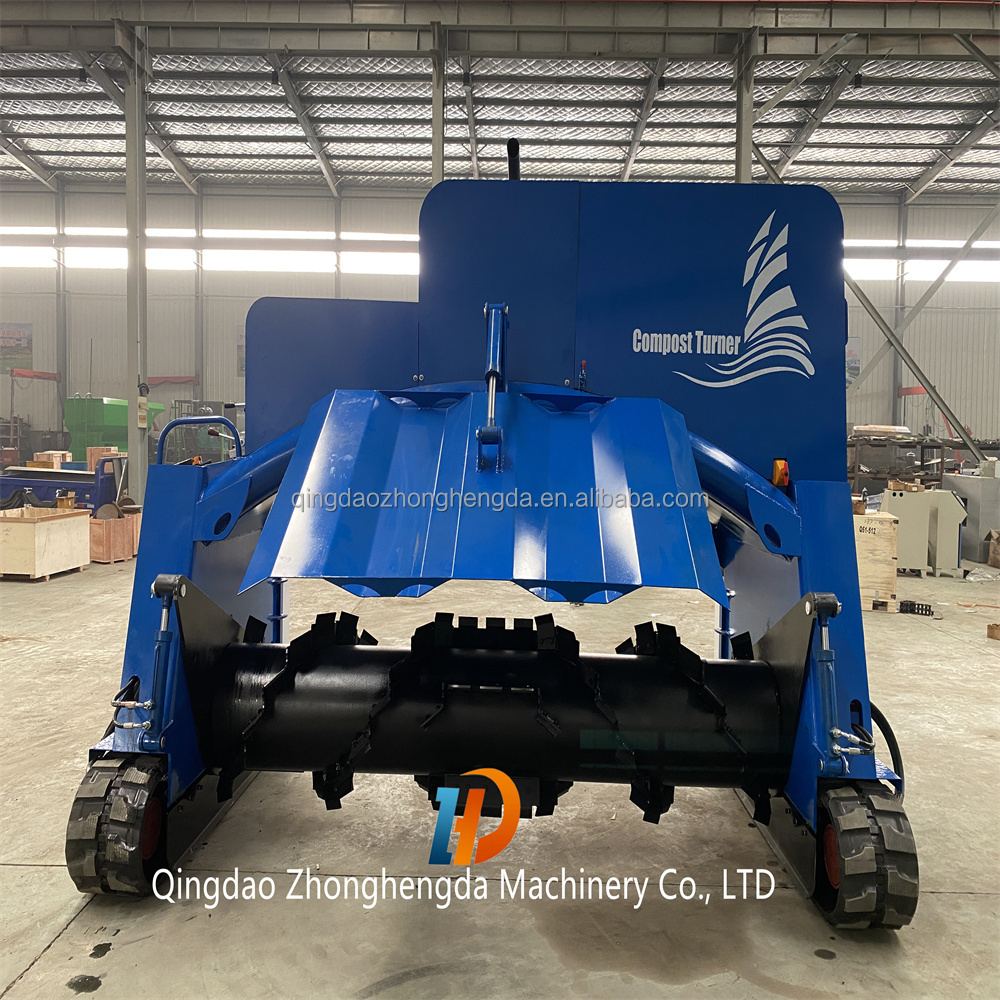 HINDA Crawler Type Composting Turner Machine For Flexible Composting