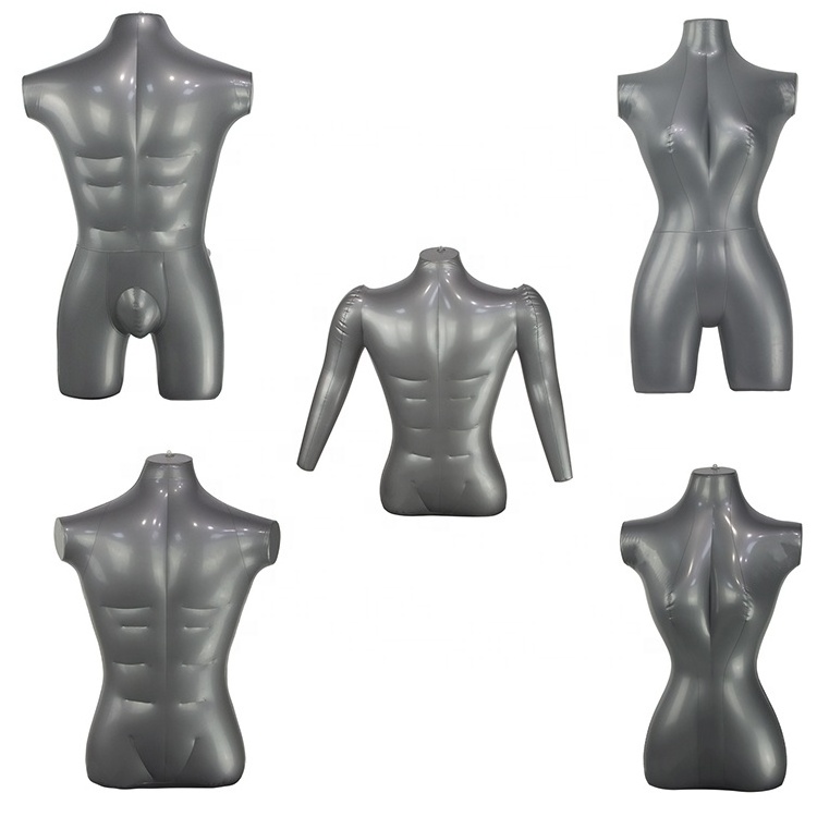 PVC Inflatable female and male torso form balloon mannequin for sale