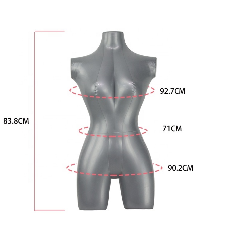 PVC Inflatable female and male torso form balloon mannequin for sale