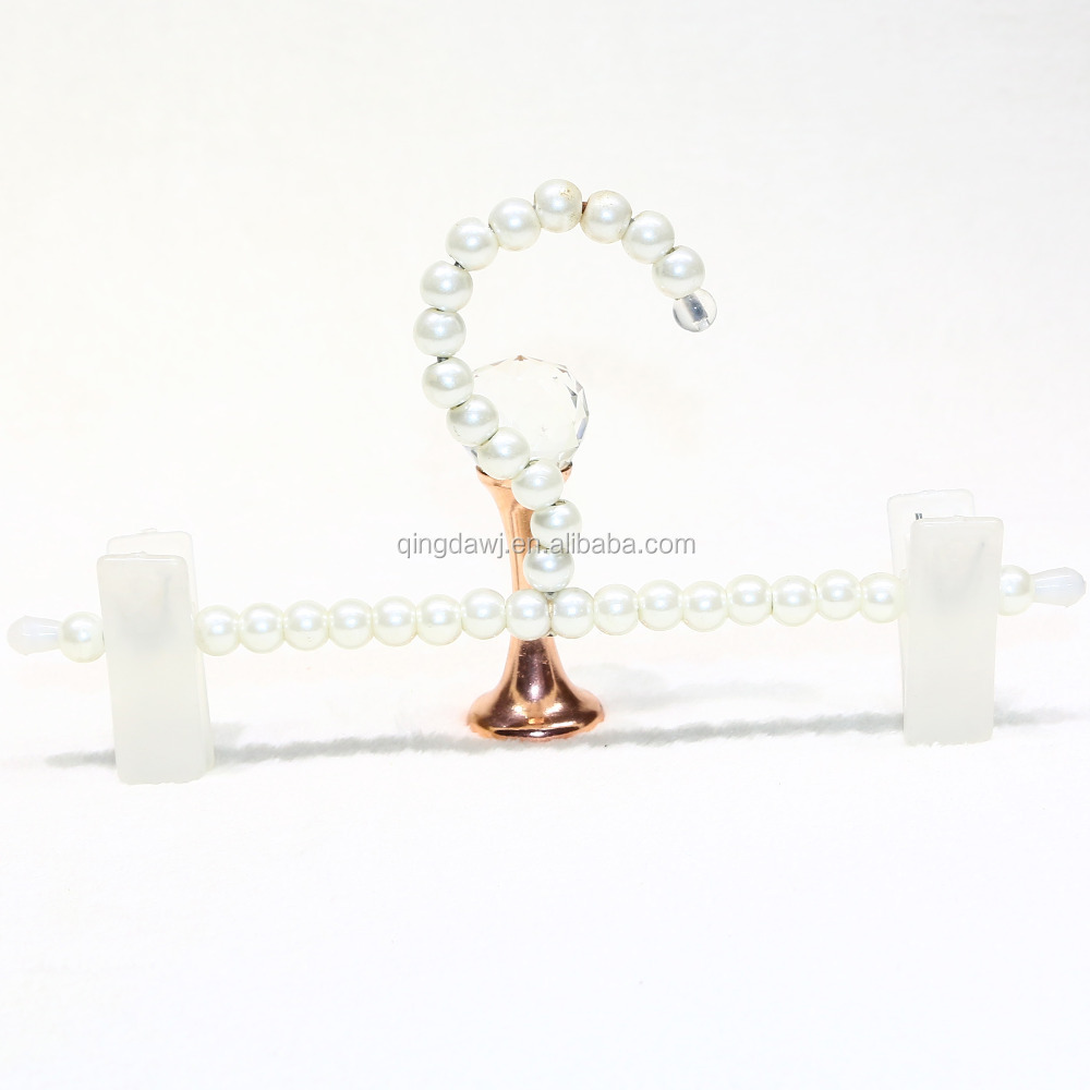 Plastic pearl pants hanger for children clothes display