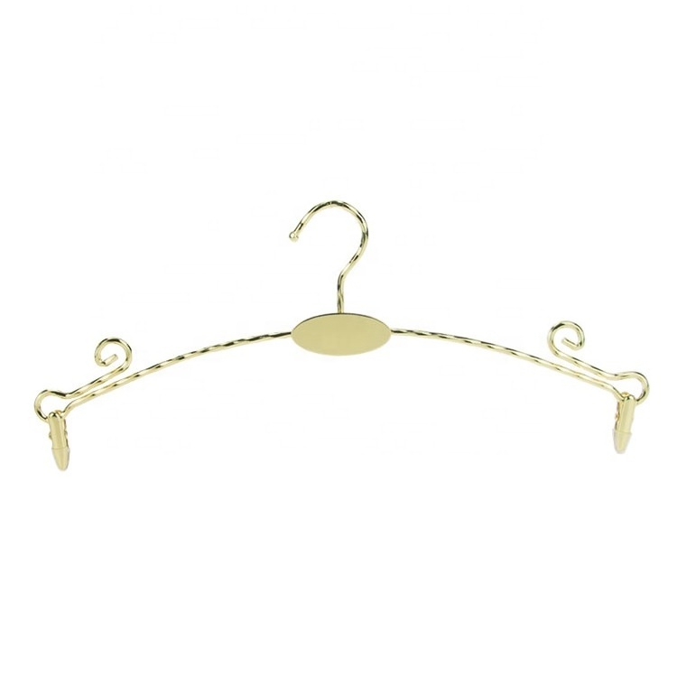 Metal underwear hanger for women lingerie display with clips