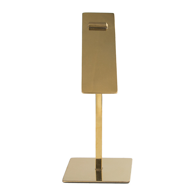 Luxury metal shoe display stand for shop