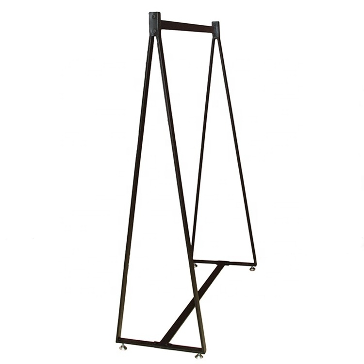 Wholesale modern customized display stand retail metal hanging clothes display racks garment store furniture gold clothing rack