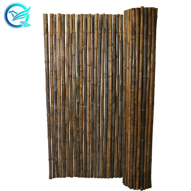 14-30mm natural black bamboo privacy fence for decorative garden border edge fence and  curtain lace