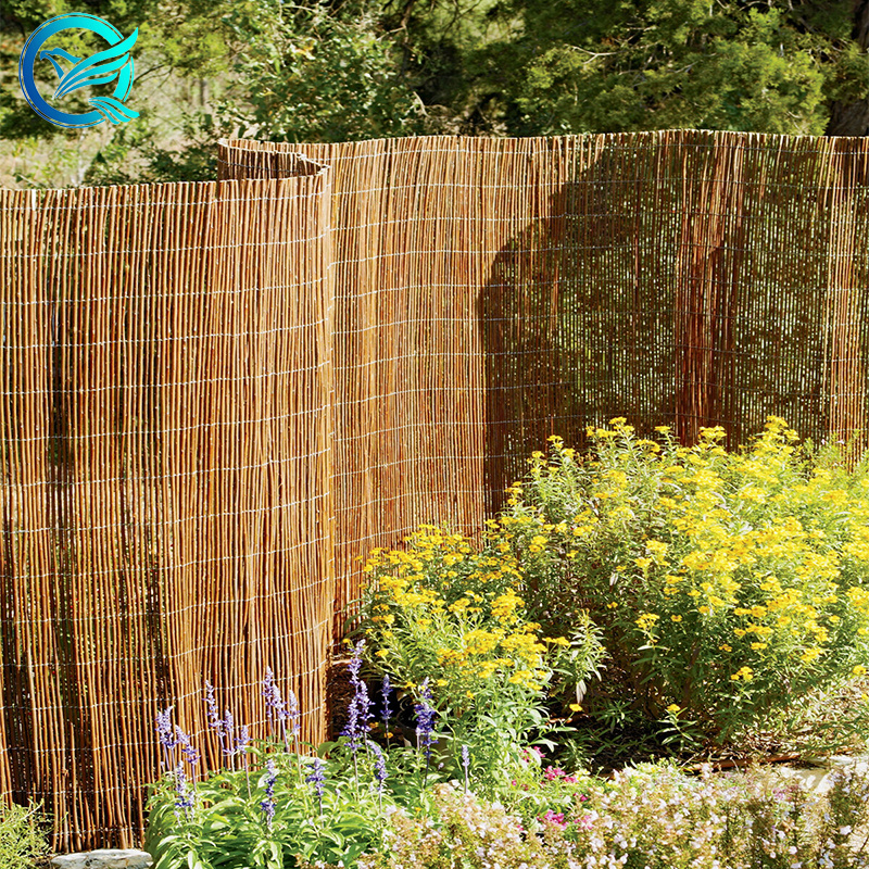 14-30mm natural black bamboo privacy fence for decorative garden border edge fence and  curtain lace