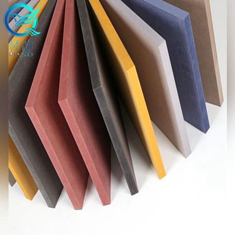 multiple color plain mdf board can be film faced by melamine or HPL