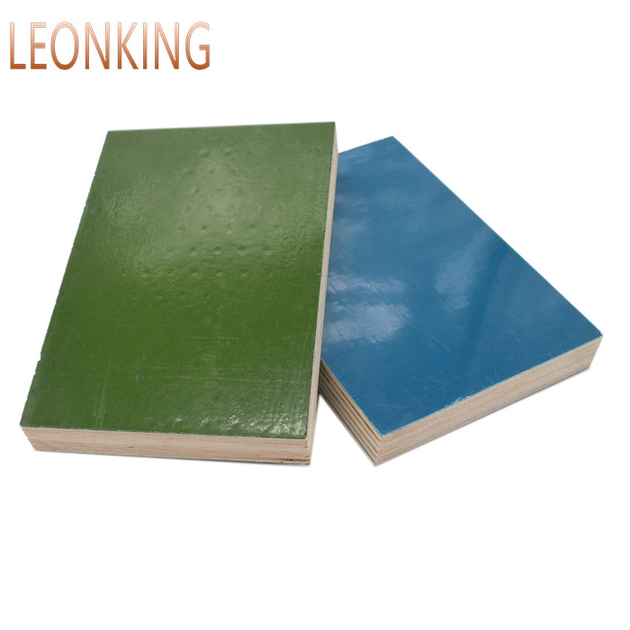 Green color anti-skip pp pvc plastic coated film faced plywood sheets 4x8 for decking good price manufacturer