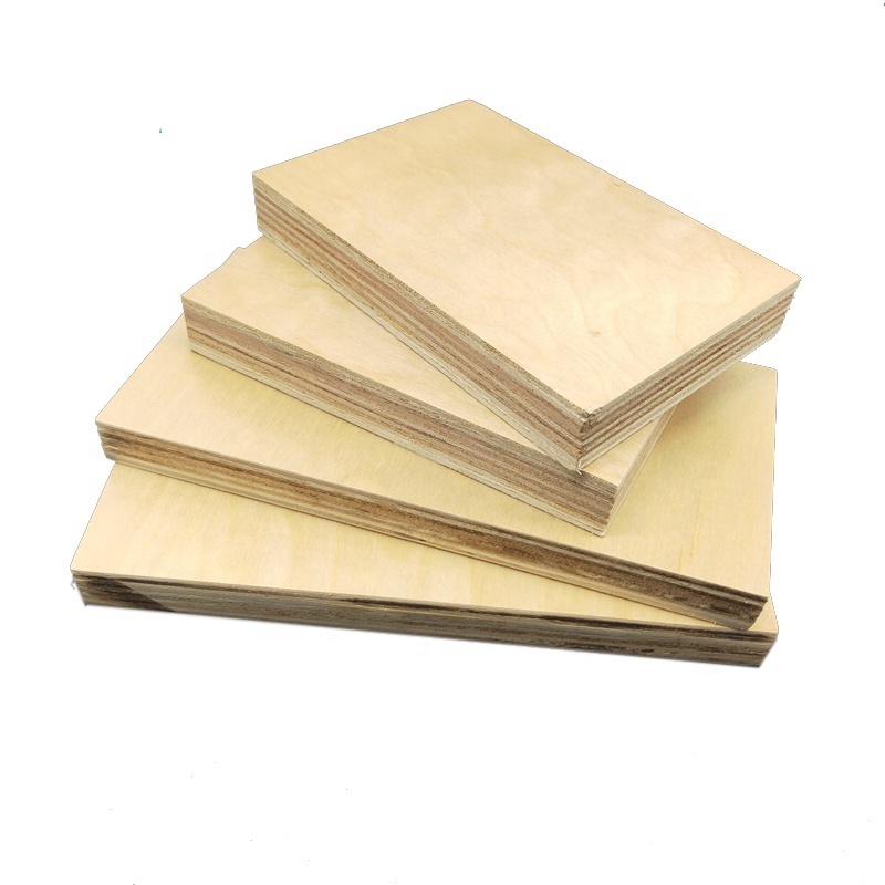 singer high grade 18mm 5x10 uv coating poplar core birch veneer face plywood for furniture decoration