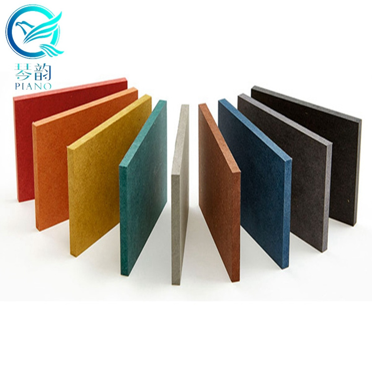 multiple color plain mdf board can be film faced by melamine or HPL