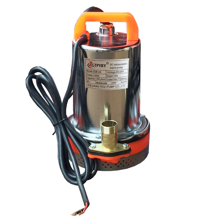 12v and 24v  high pressure water pump motor car washer low volume brush dc submersible pump for irrigation