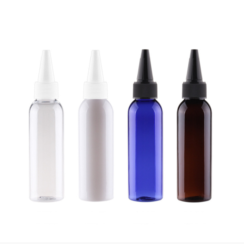 clear amber blue plastic 30ml 50ml 100ml empty PET lotion shampoo bottle plastic bottle for toner with flip cap