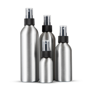 Wholesale 30ml 50ml 60ml 80ml 100ml  120ml 250ml Small Aluminum Spray Bottle Water  Bottle With Screw/spray top