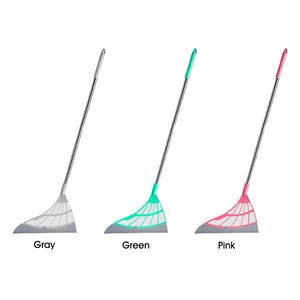 Wholesale Silicone Household Wiper Mop Floor Scraper Pet Hair Broom Telescopic Magic Clean Sweeper Long Push Broom