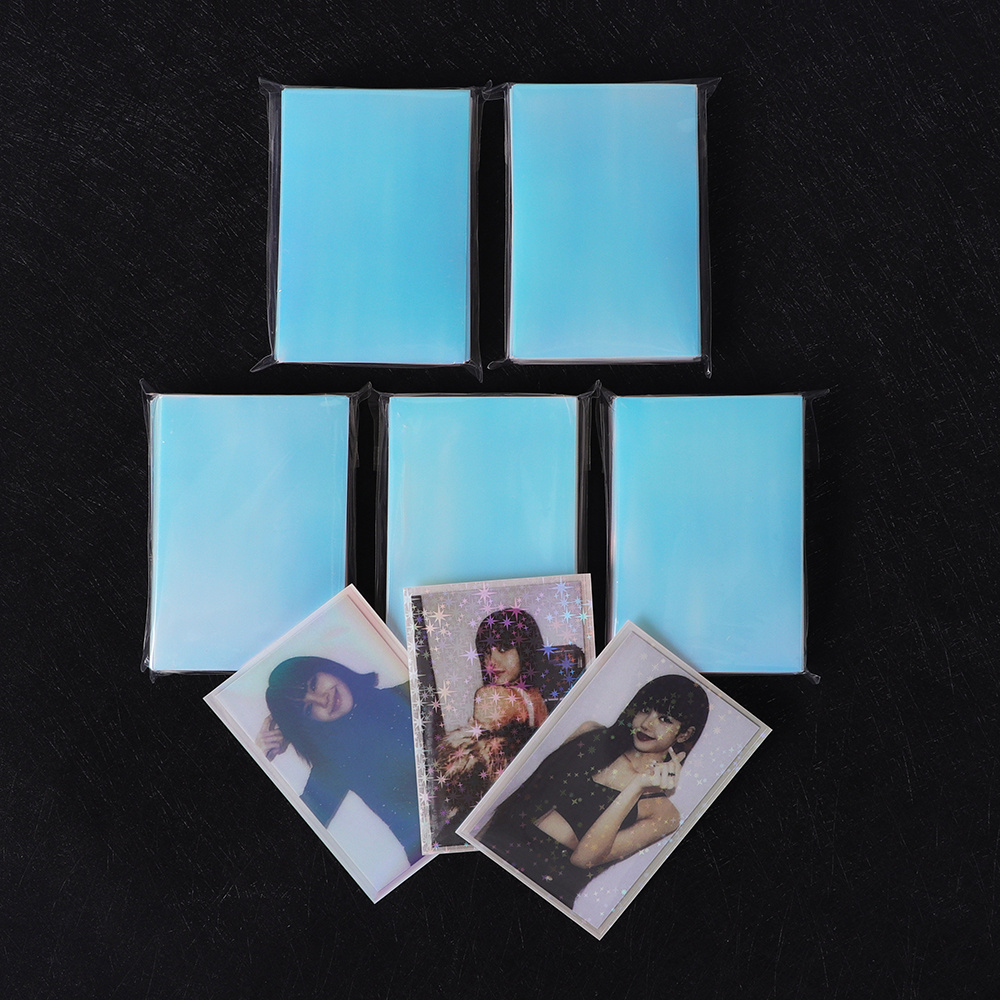 Hot selling Hologram Card Sleeve Kpop 61x91mm Acid Free Photo Card Sleeve For LOMO Card