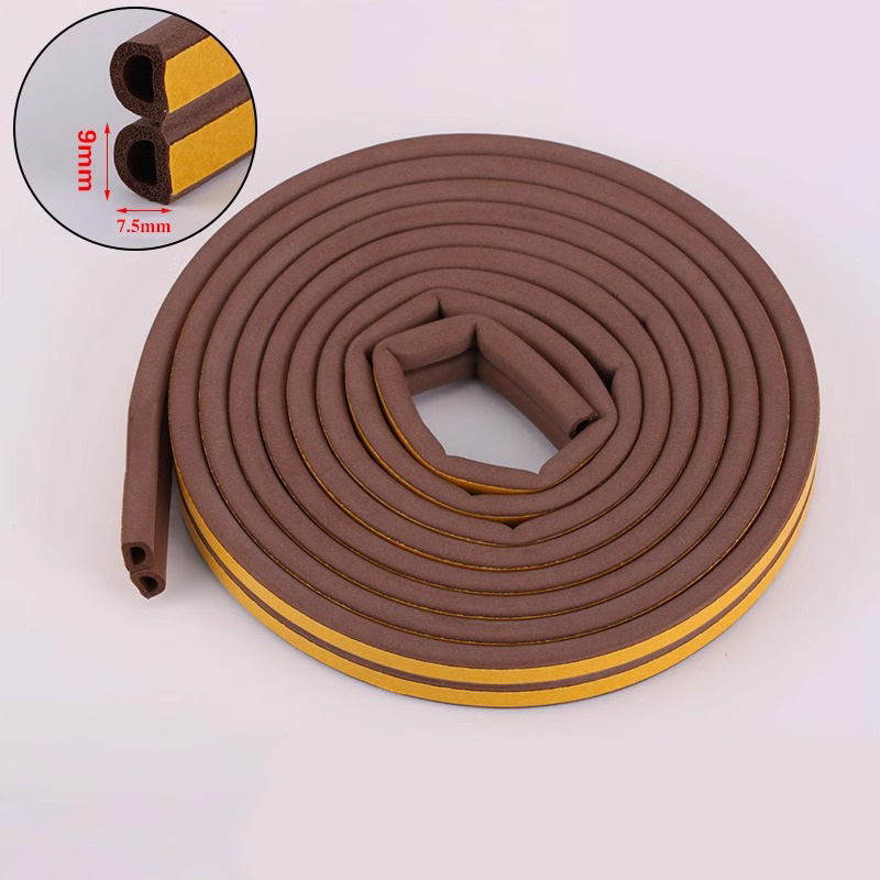 EPDM self adhesive foam E D P seal strip door weather stripping foam rubber seal