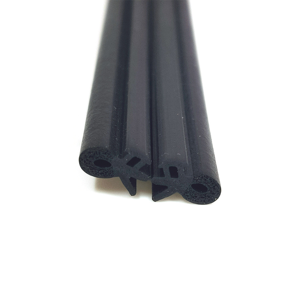 Noiseproof and wind proof EPDM extrusion profiles sponge EPDM material foaming rubber seals strip Composite Rubber Seal strip