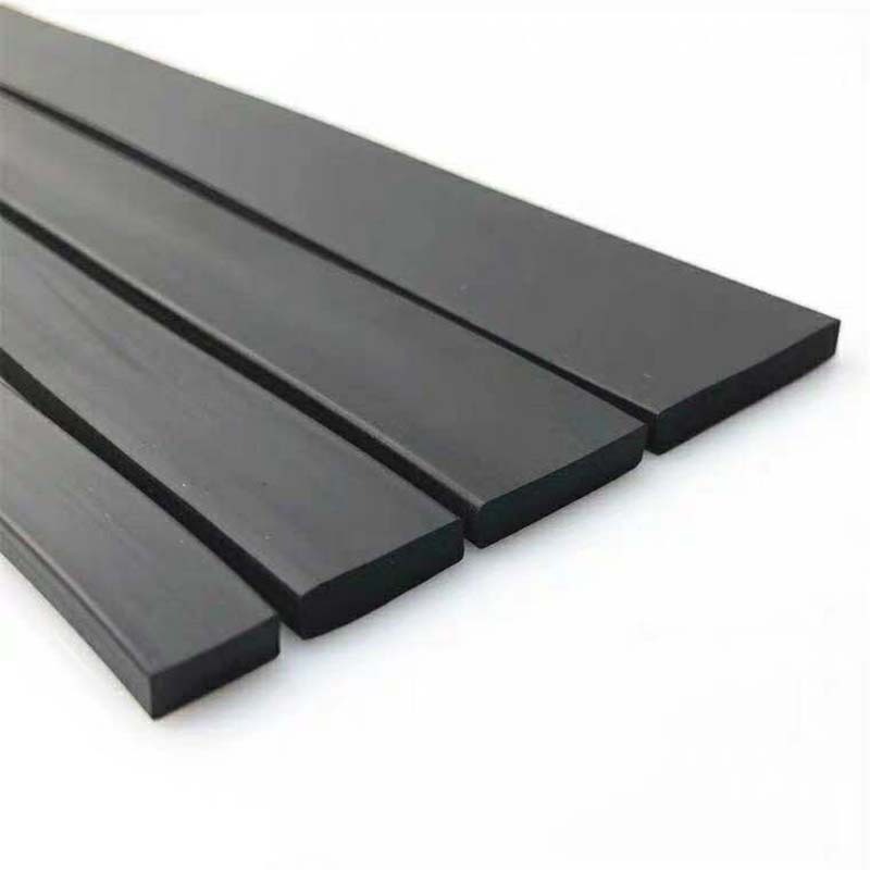 High quality strips epdm solid rubber strips custom EPDM extrusion strip with logo