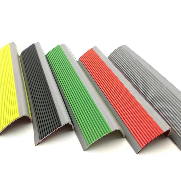 Pvc Stair Treads Pvc Stair Non-slip Strip Right-angle L-shaped Anti-collision Step Edge Trim Strips Stair Nosing