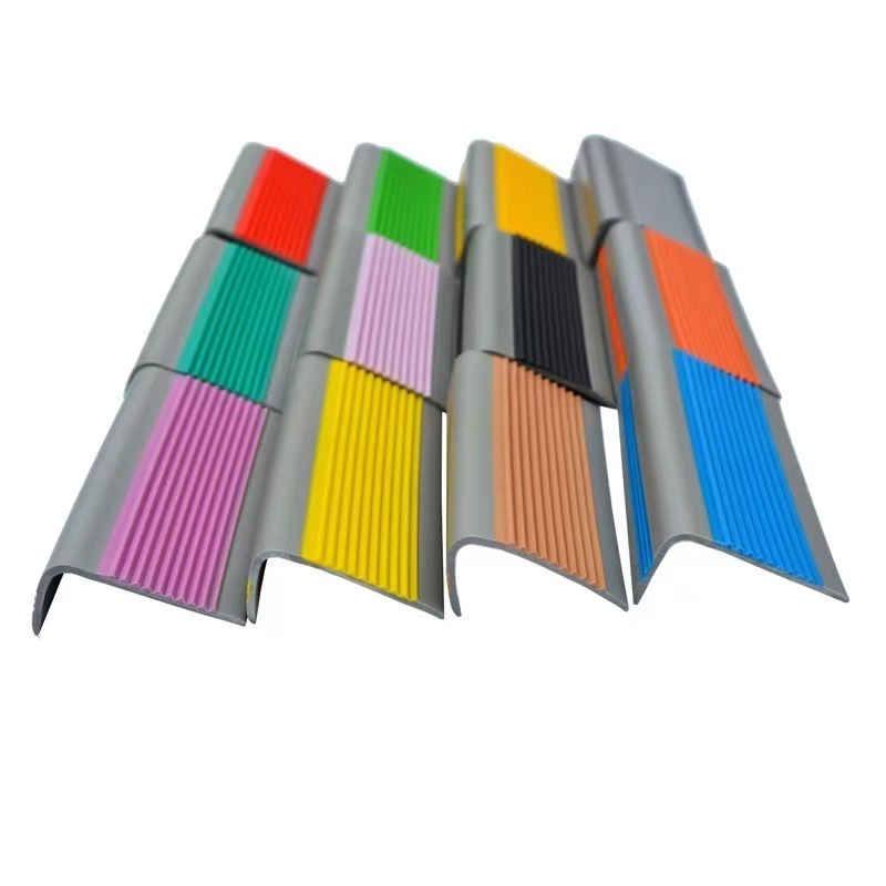 Pvc Insert Rubber Stair Nosing Anti-skid Aluminium Stair Nosing Self Adhesive Stair Anti Slip Nosing