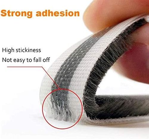 pvc pp self Adhesive wool pile pest control seal Strip Window Door House Sound insolation Wind Dust proof mohair weather Strip