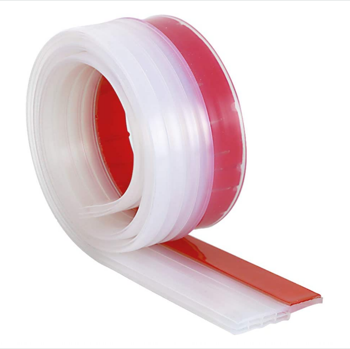 silicone Door Draft Stopper Self Adhesive Weatherproofing Under Door sweeper Anti Noise  Bug dust Bottom Door Seal Rubber Strip