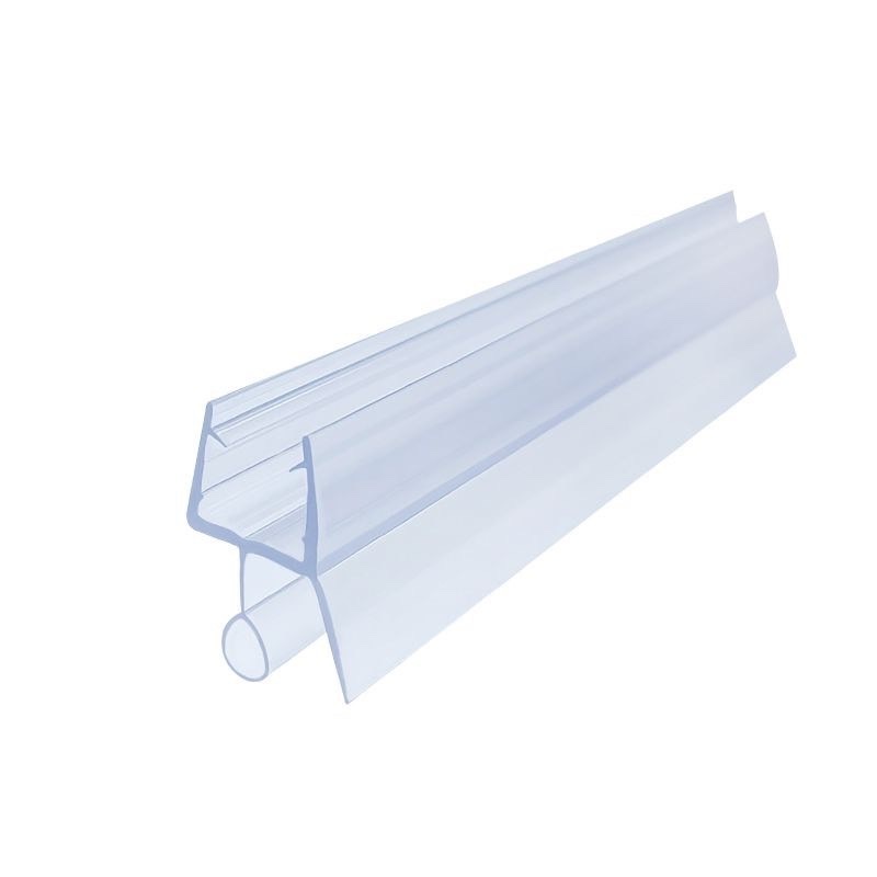 Bathroom glass door Bottom Seal gasket Waterproof Weather Strip Plastic Clear PVC Glass Screen Shower Door Seal magnetic Strip