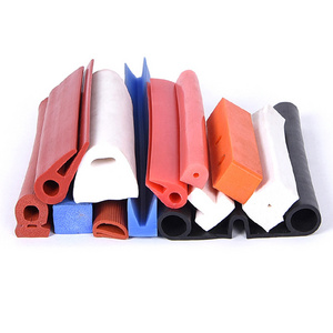 Manufacturers supply silicone products high temperature resistant silicone sealing strip solid waterproof rubber strip shaped D